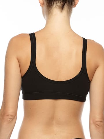 COTONELLA Topy (3 szt.) w kolorze czarnym