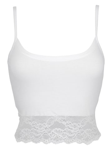 COTONELLA Top w kolorze białym