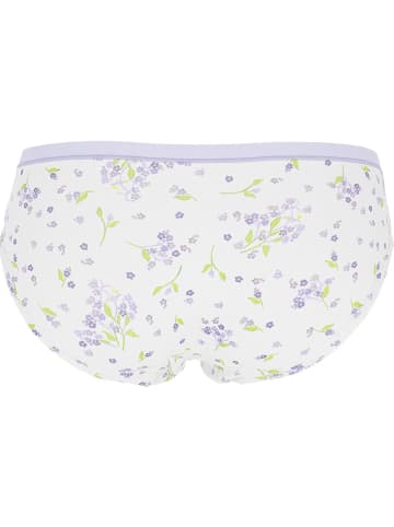 COTONELLA Panty in Weiß/ Lila