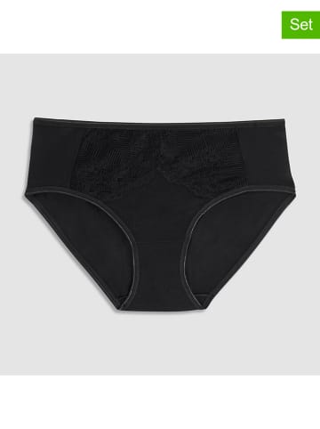 COTONELLA 2er-Set: Pantys in Schwarz