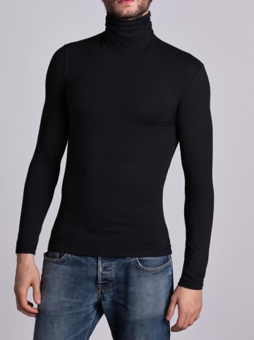 COTONELLA Longsleeve in Schwarz