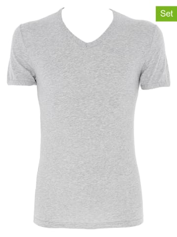 COTONELLA 2er-Set: Shirts in Hellgrau