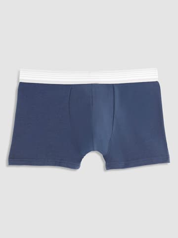 COTONELLA 2er-Set: Boxershorts in Grau/ Dunkelblau