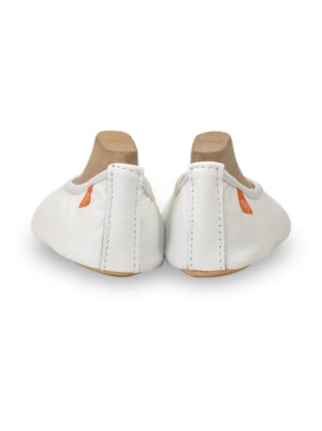 Helbie Leren pantoffels "Pro" wit