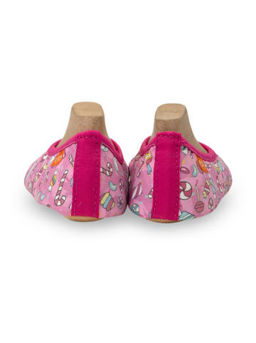 Helbie Hausschuhe "Happy" in Rosa