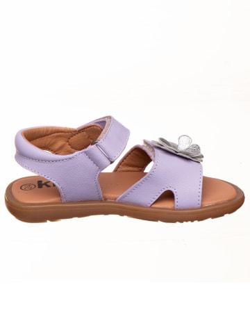 kmins Leder-Sandalen in Lila