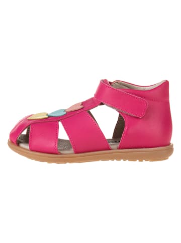 kmins Leren enkelsandalen roze