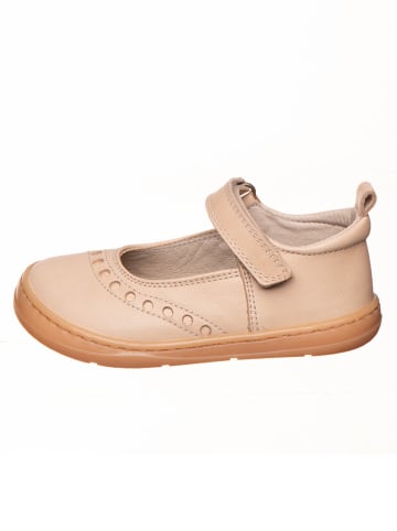 kmins Skórzane buty w kolorze kremowym do chodzenia na boso