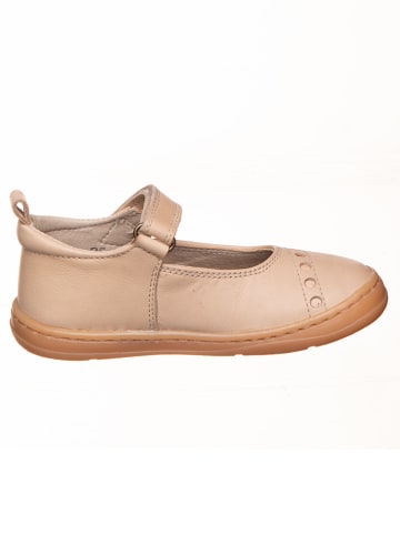 kmins Skórzane buty w kolorze kremowym do chodzenia na boso