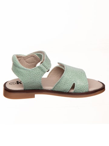 kmins Leder-Sandalen in Mint