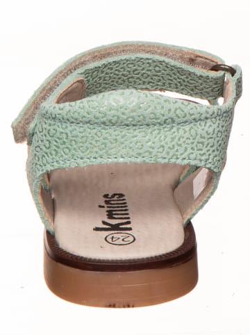 kmins Leder-Sandalen in Mint