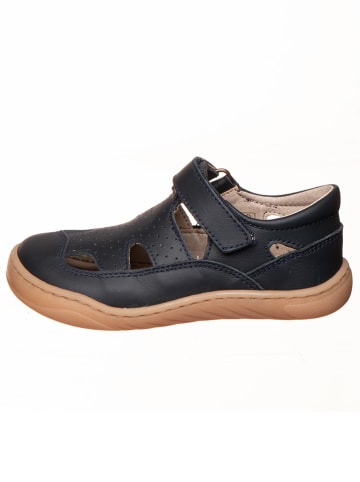 kmins Leren barefootschoenen donkerblauw