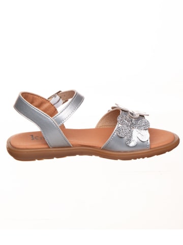 kmins Leren sandalen zilverkleurig