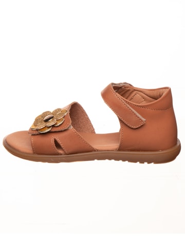 kmins Leder-Sandalen in Hellbraun