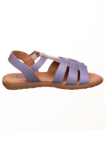 kmins Leder-Sandalen in Lila