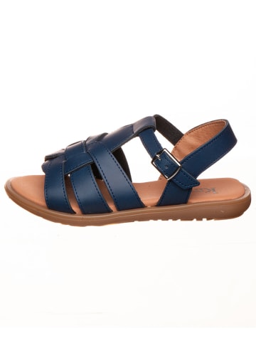 kmins Leder-Sandalen in Dunkelblau