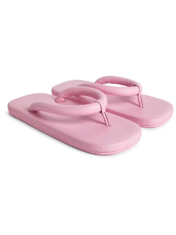 Camper Leder-Zehentrenner in Rosa