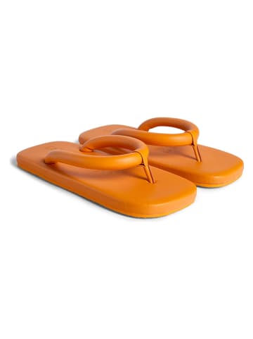 Camper Leder-Zehentrenner "Hastavista" in Orange
