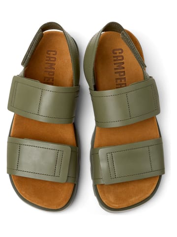 Camper Leren sandalen "Brutus" kaki