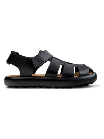 Camper Leder-Halbsandalen "Pelotas Flota" in Schwarz