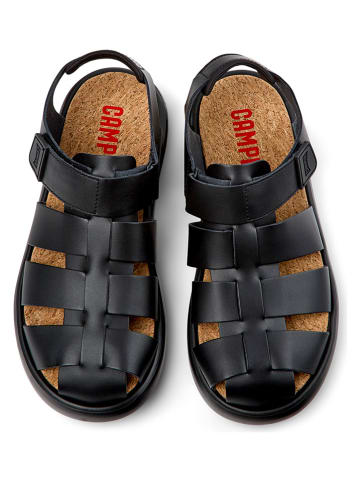 Camper Leren enkelsandalen "Pelotas Flota" zwart