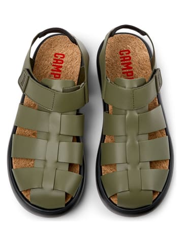 Camper Leren enkelsandalen "Pelotas Flota" kaki