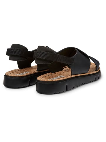 Camper Leder-Sandalen in Schwarz