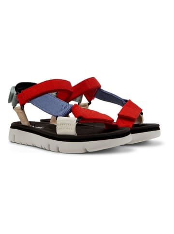Camper Sandalen in Rot/ Bunt