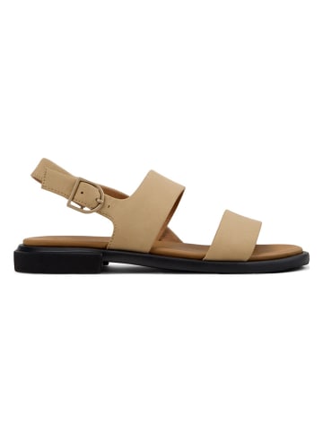 Camper Leder-Sandalen in Beige