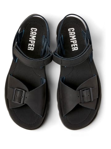 Camper Leder-Sandalen in Schwarz