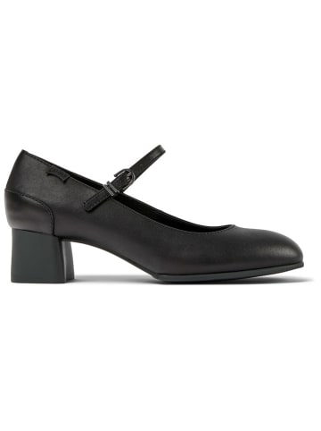 Camper Leder-Spangenpumps in Schwarz