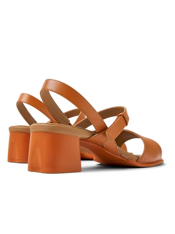 Camper Leren haksandalen lichtbruin