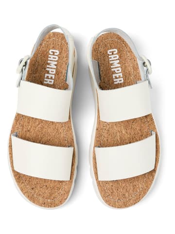 Camper Leren sandalen wit