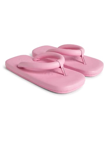 Camper Leder-Zehentrenner in Rosa