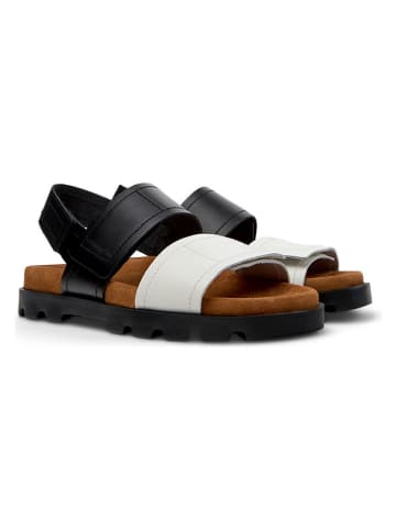 Camper Leder-Sandalen "Brutus" in Schwarz