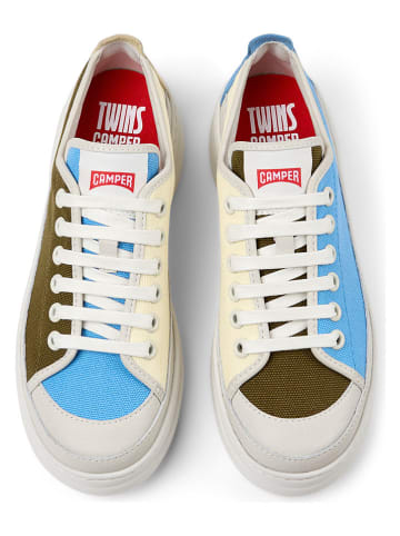 Camper Sneakers "Runner" in Khaki/ Hellblau