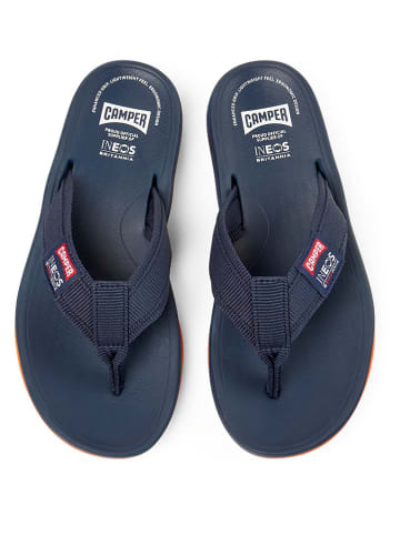 Camper Zehentrenner in Dunkelblau/ Orange