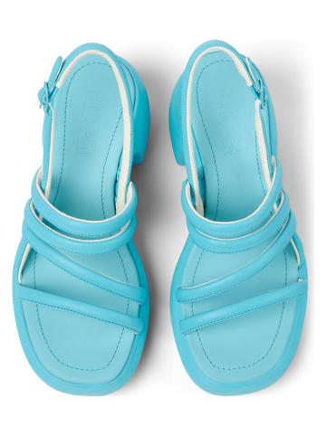 Camper Leder-Sandaletten "Thelma" in Türkis