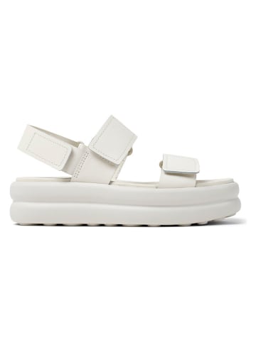 Camper Leder-Sandaletten "Pelotas Flota" in Creme