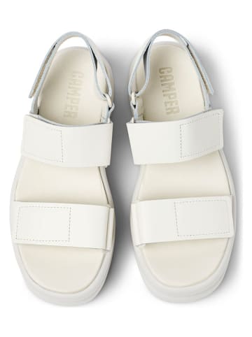 Camper Leren haksandalen "Pelotas Flota" crème
