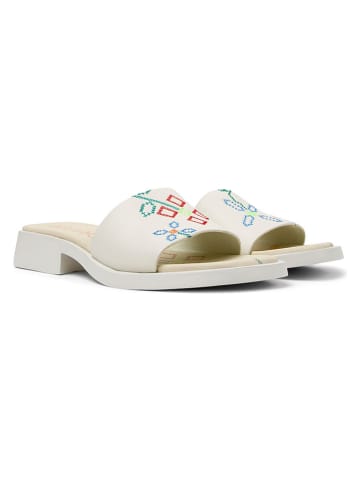 Camper Leder-Pantoletten "Dana" in Creme