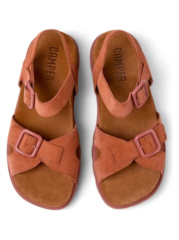 Camper Leder-Sandalen "Brutus" in Rosa