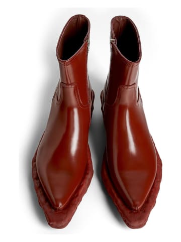 Camper Leder-Boots in Rot