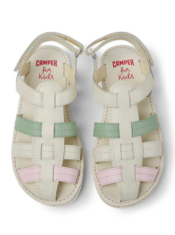 Camper Leren enkelsandalen "Miko" crème