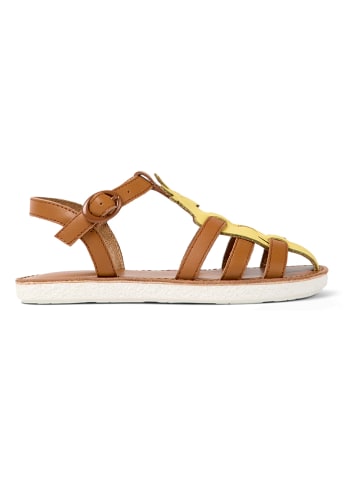 Camper Leren enkelsandalen lichtbruin