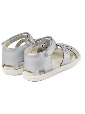 Camper Leren sandalen zilverkleurig