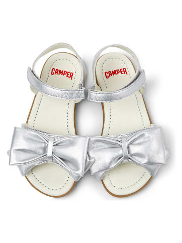 Camper Leren sandalen "Right" zilverkleurig