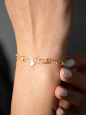 Heliophilia Vergulde armband met sierelementen