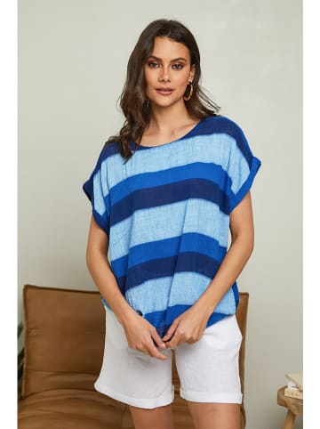 Fleur de Lin Shirt "Epicea" in Blau