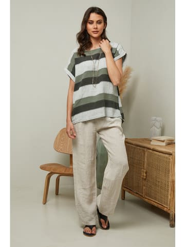 Fleur de Lin Shirt "Epicea" kaki/olijfgroen